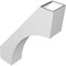 Ekena Millwork 5-in. W x 18-in. D x 24-in. H Westlake Architectural Grade PVC Knee Brace BRCP05X18X24WTL - alternate 6